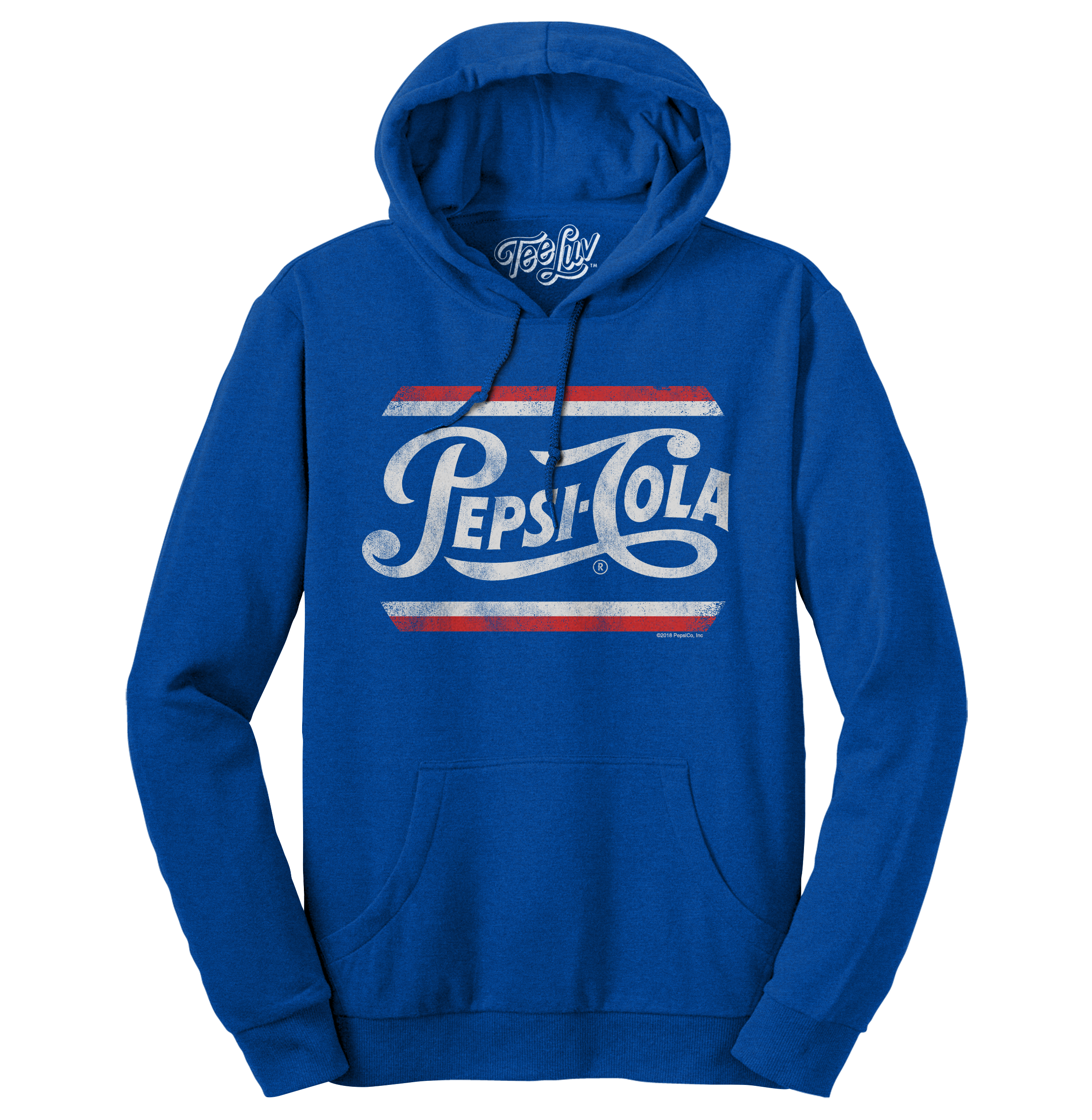Pepsi Cola Pullover Hooded Sweatshirt - Blue